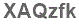 The text to enter in the texbox below is: XAQzfk