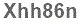 The text to enter in the texbox below is: Xhh86n