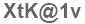 The text to enter in the texbox below is: XtK@1v