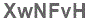 The text to enter in the texbox below is: XwNFvH
