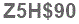 The text to enter in the texbox below is: Z5H$90