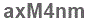 The text to enter in the texbox below is: axM4nm