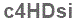 The text to enter in the texbox below is: c4HDsi