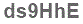 The text to enter in the texbox below is: ds9HhE