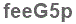 The text to enter in the texbox below is: feeG5p