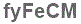 The text to enter in the texbox below is: fyFeCM