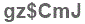 The text to enter in the texbox below is: gz$CmJ