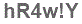 The text to enter in the texbox below is: hR4w!Y