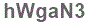 The text to enter in the texbox below is: hWgaN3