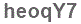 The text to enter in the texbox below is: heoqY7