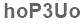 The text to enter in the texbox below is: hoP3Uo