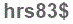 The text to enter in the texbox below is: hrs83$