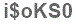 The text to enter in the texbox below is: i$oKS0