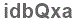 The text to enter in the texbox below is: idbQxa