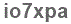 The text to enter in the texbox below is: io7xpa