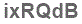 The text to enter in the texbox below is: ixRQdB