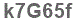 The text to enter in the texbox below is: k7G65f