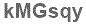 The text to enter in the texbox below is: kMGsqy