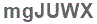 The text to enter in the texbox below is: mgJUWX