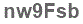 The text to enter in the texbox below is: nw9Fsb