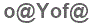 The text to enter in the texbox below is: o@Yof@