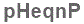 The text to enter in the texbox below is: pHeqnP