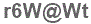 The text to enter in the texbox below is: r6W@Wt