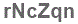 The text to enter in the texbox below is: rNcZqn