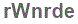 The text to enter in the texbox below is: rWnrde