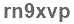 The text to enter in the texbox below is: rn9xvp