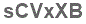 The text to enter in the texbox below is: sCVxXB