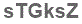 The text to enter in the texbox below is: sTGksZ