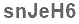 The text to enter in the texbox below is: snJeH6