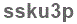 The text to enter in the texbox below is: ssku3p
