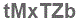 The text to enter in the texbox below is: tMxTZb