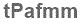 The text to enter in the texbox below is: tPafmm