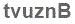 The text to enter in the texbox below is: tvuznB
