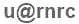 The text to enter in the texbox below is: u@rnrc