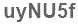 The text to enter in the texbox below is: uyNU5f