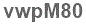 The text to enter in the texbox below is: vwpM80
