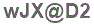 The text to enter in the texbox below is: wJX@D2