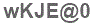 The text to enter in the texbox below is: wKJE@0