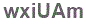 The text to enter in the texbox below is: wxiUAm