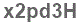 The text to enter in the texbox below is: x2pd3H