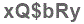 The text to enter in the texbox below is: xQ$bRy