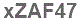 The text to enter in the texbox below is: xZAF47