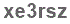The text to enter in the texbox below is: xe3rsz