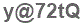 The text to enter in the texbox below is: y@72tQ